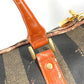 FENDI Vintage Pecan Bag Travel Bag Handbag Shoulder Bag 2-Way Bag Boston Bag PVC/Leather Unisex Khaki
