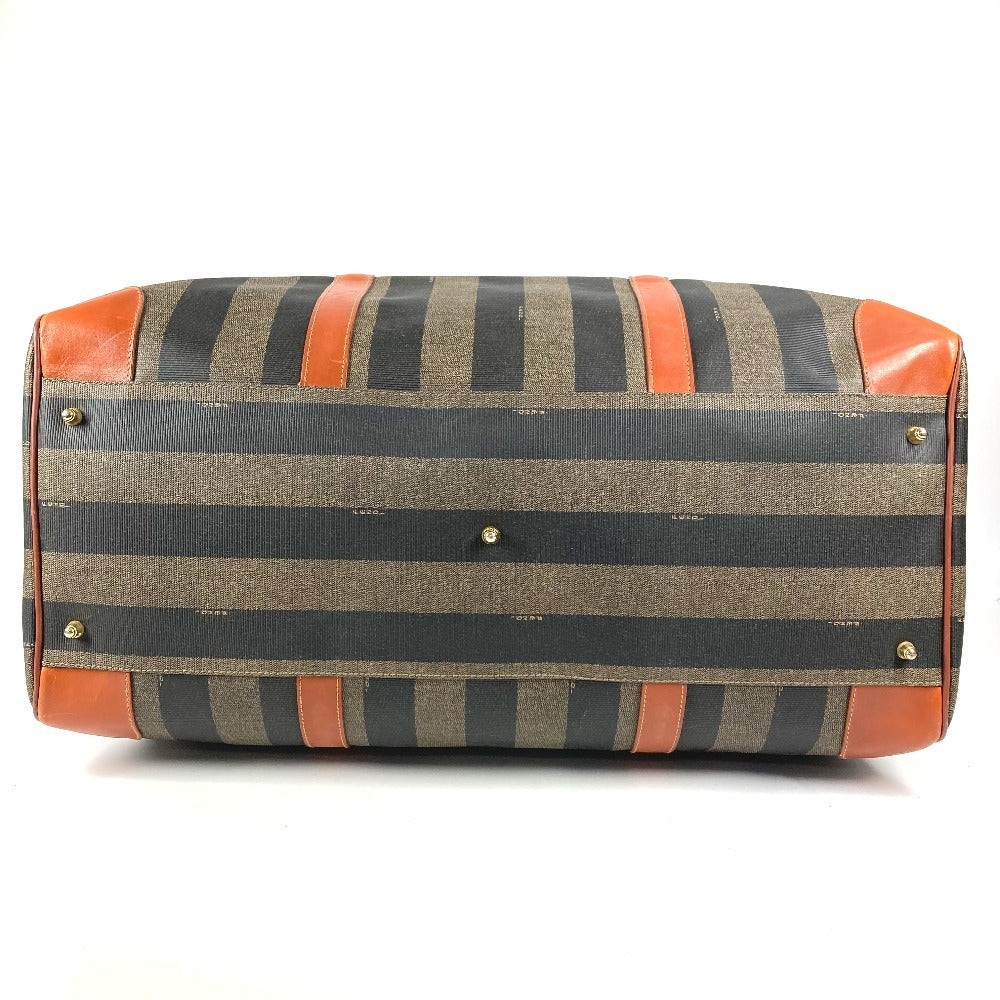 FENDI Vintage Pecan Bag Travel Bag Handbag Shoulder Bag 2-Way Bag Boston Bag PVC/Leather Unisex Khaki