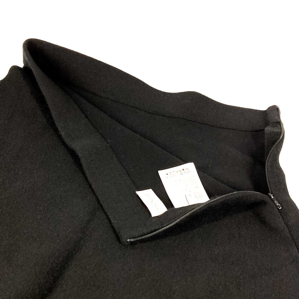 MONCLER Logo Patch GONNA TRICOT KNITWEAR SKIRT Apparel Long Skirt Wool Women's Black