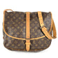 LOUIS VUITTON M42254 Monogram Saumur 35 Shoulder Bag, Crossbody Flap, Monogram Canvas, Unisex, Brown