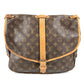 LOUIS VUITTON M42254 Monogram Saumur 35 Shoulder Bag, Crossbody Flap, Monogram Canvas, Unisex, Brown