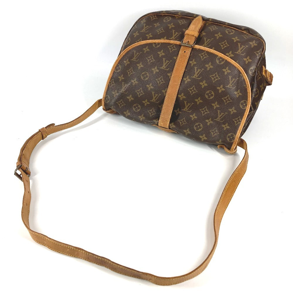 LOUIS VUITTON M42254 Monogram Saumur 35 Shoulder Bag, Crossbody Flap, Monogram Canvas, Unisex, Brown