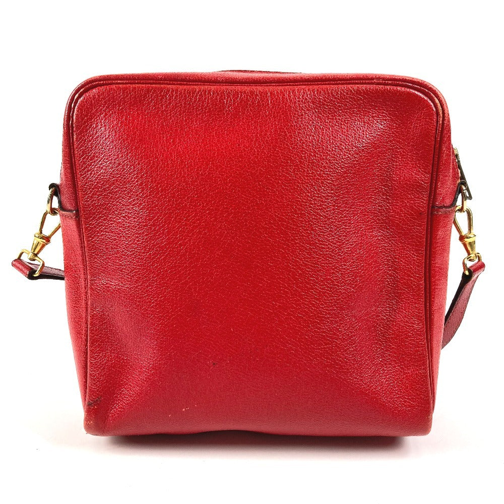 HERMES Vintage Cheval Horse Jockey Bag Pochette Crossbody Shoulder Bag Leather Unisex Red