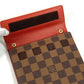 LOUIS VUITTON M99074 ダミエ CDケース DVDケース ポーチ 日本20周年限定 カバン ポーチ ダミエキャンバス ユニセックス エベヌ ブラウン