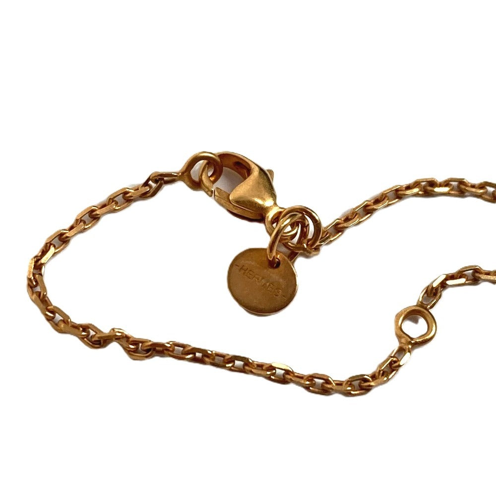 HERMES ハート チェーン アスドゥクール PM アスドゥクールPM ペンダント アクセサリー ネックレス レザー レディース ブラック