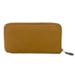 HERMES Azap Long Silkin Wallet Round Zipper Long Wallet Epsom Unisex Beige