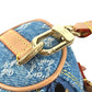 LOUIS VUITTON M01701 Monogram Denim Bijou Sac Micro Speedy Bag Charm Key Holder Monogram Denim Unisex Blue