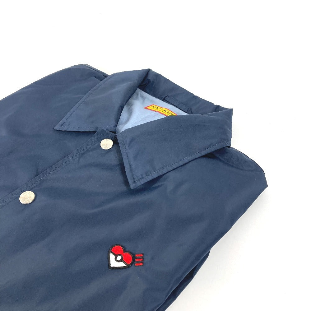 HUMAN MADE XX30JK005 25AW POKEMON ポケモン ピカチュウ COACH コーチジャケット アパレル 長袖 アウター ジャンバー ジップアップ ジャケット ポリエステル メンズ ネイビー