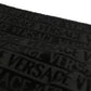 VERSACE Home Throw Blanket I LOVE BAROQUE 2-Piece Set Beach Towel Face Towel Pair Towel Cotton Unisex Black