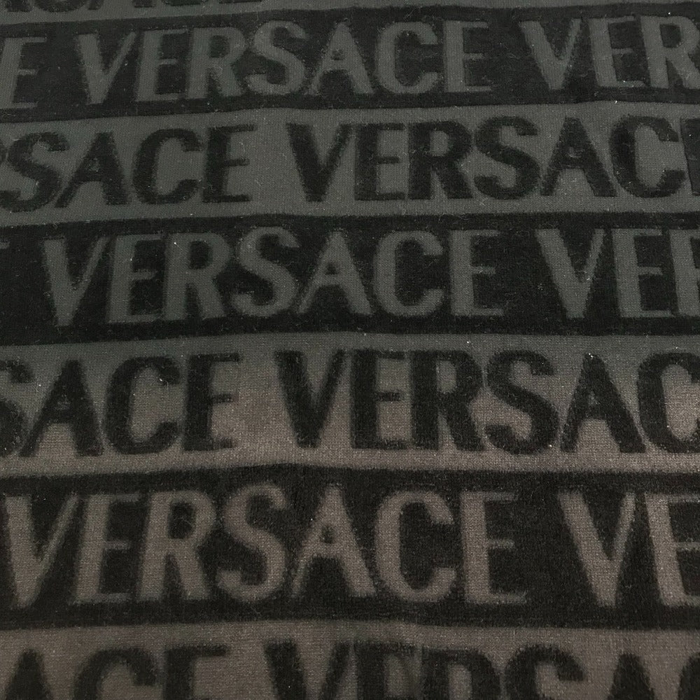 VERSACE Home Throw Blanket I LOVE BAROQUE 2-Piece Set Beach Towel Face Towel Pair Towel Cotton Unisex Black