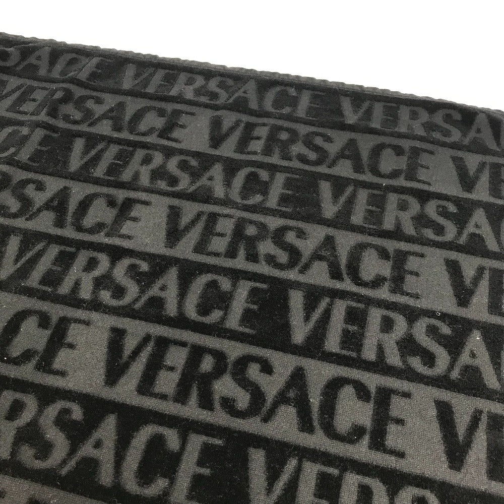 VERSACE Home Throw Blanket I LOVE BAROQUE 2-Piece Set Beach Towel Face Towel Pair Towel Cotton Unisex Black