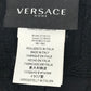 VERSACE Home Throw Blanket I LOVE BAROQUE 2-Piece Set Beach Towel Face Towel Pair Towel Cotton Unisex Black