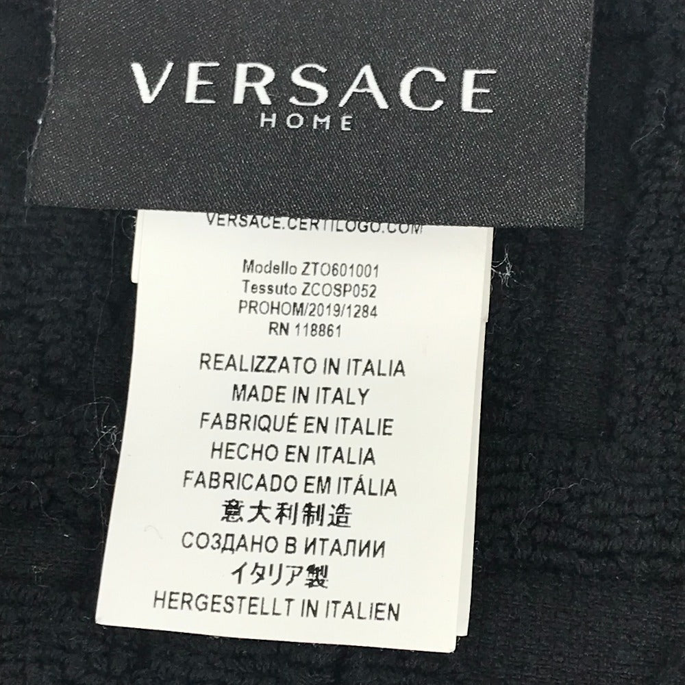 VERSACE Home Throw Blanket I LOVE BAROQUE 2-Piece Set Beach Towel Face Towel Pair Towel Cotton Unisex Black
