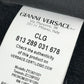 VERSACE Home Throw Blanket I LOVE BAROQUE 2-Piece Set Beach Towel Face Towel Pair Towel Cotton Unisex Black