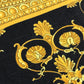 VERSACE Home Throw Blanket I LOVE BAROQUE 2-Piece Set Beach Towel Face Towel Pair Towel Cotton Unisex Black