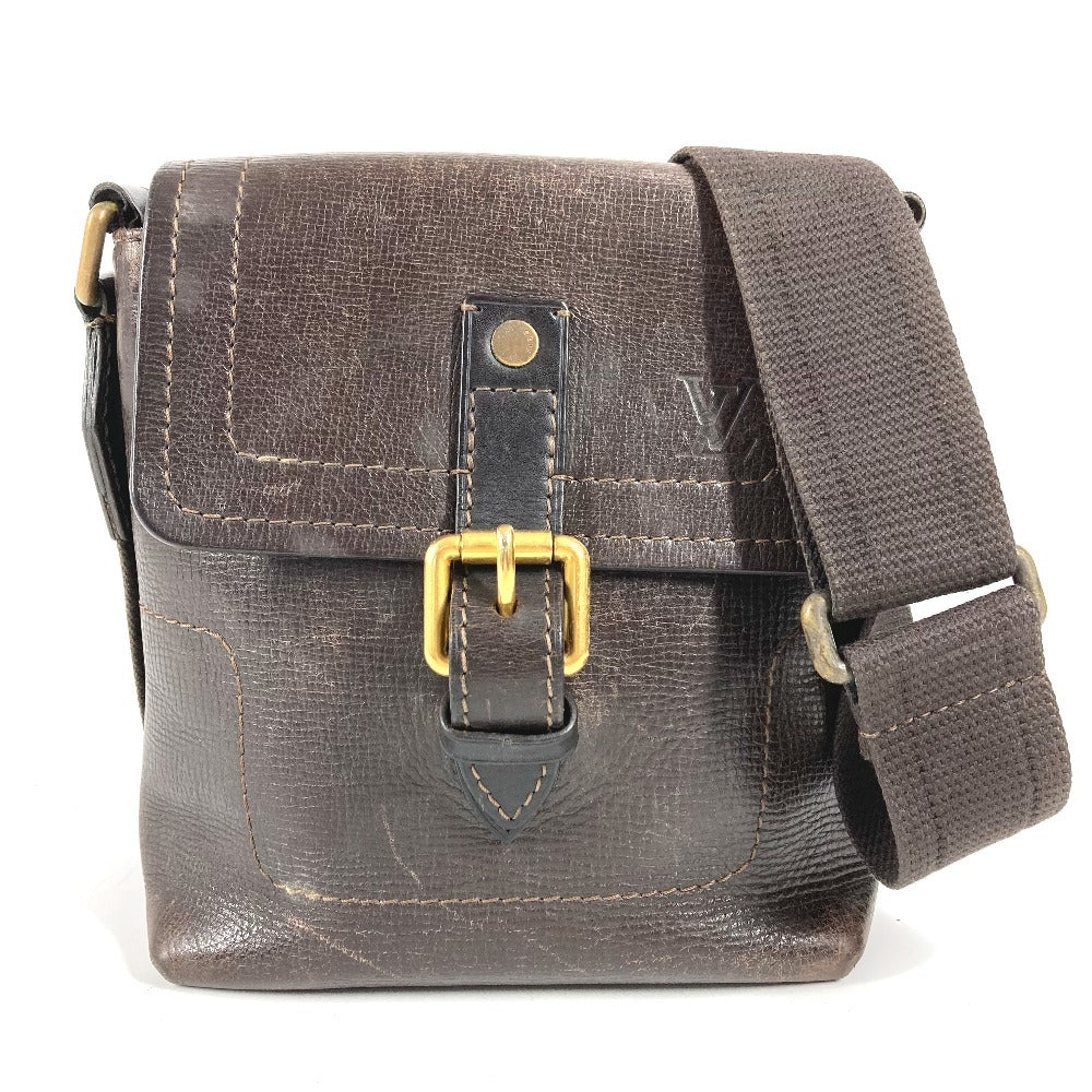 LOUIS VUITTON M92995 ユタ ユマ カバン 斜め掛け ポシェット ショルダーバッグ ユタレザー ユニセックス カフェ ブラウン
