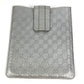 GUCCI 256575 GG iPad Case iPad Tablet Case Cover Guccissima Leather Unisex Silver