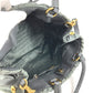 PRADA Triangle Logo Plate Bag 2-Way Tote Bag Crossbody Handbag Shoulder Bag Leather/Nylon Unisex Gray