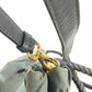 PRADA Triangle Logo Plate Bag 2-Way Tote Bag Crossbody Handbag Shoulder Bag Leather/Nylon Unisex Gray