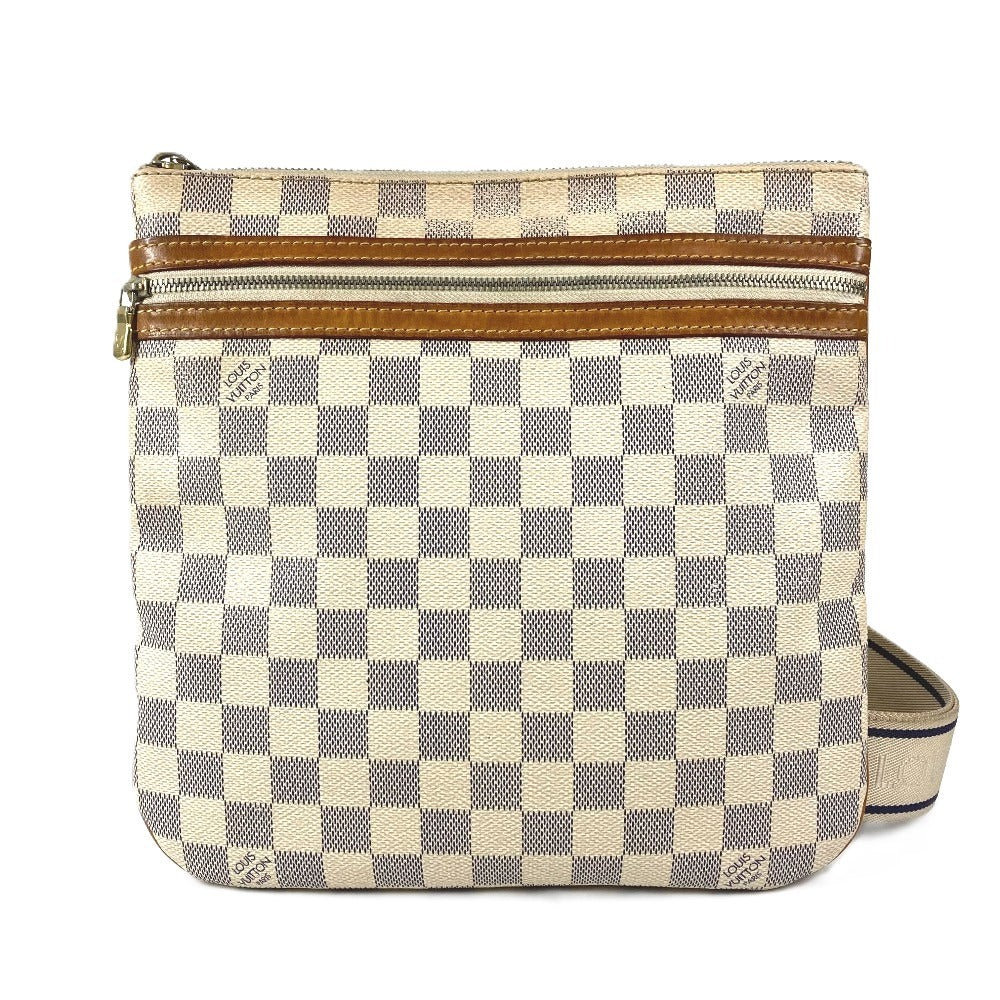 LOUIS VUITTON N51112 Damier Azur Pochette Bosphore Crossbody Bag Pochette Bosphore Crossbody Bag Shoulder Bag Damier Azur Canvas Unisex White