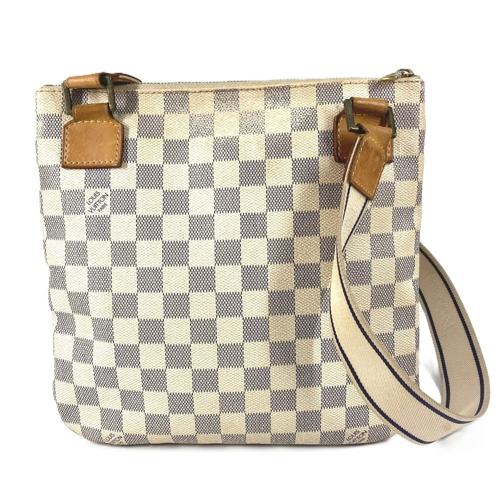 LOUIS VUITTON N51112 Damier Azur Pochette Bosphore Crossbody Bag Pochette Bosphore Crossbody Bag Shoulder Bag Damier Azur Canvas Unisex White