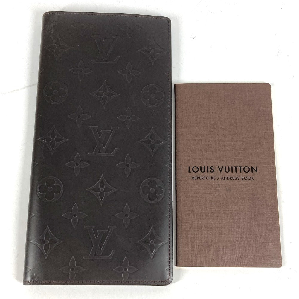 LOUIS VUITTON M66480 Monogram Glace Portefeuille Double Bi-Fold Wallet Long Wallet Monogram Glace Leather Unisex Cafe Brown