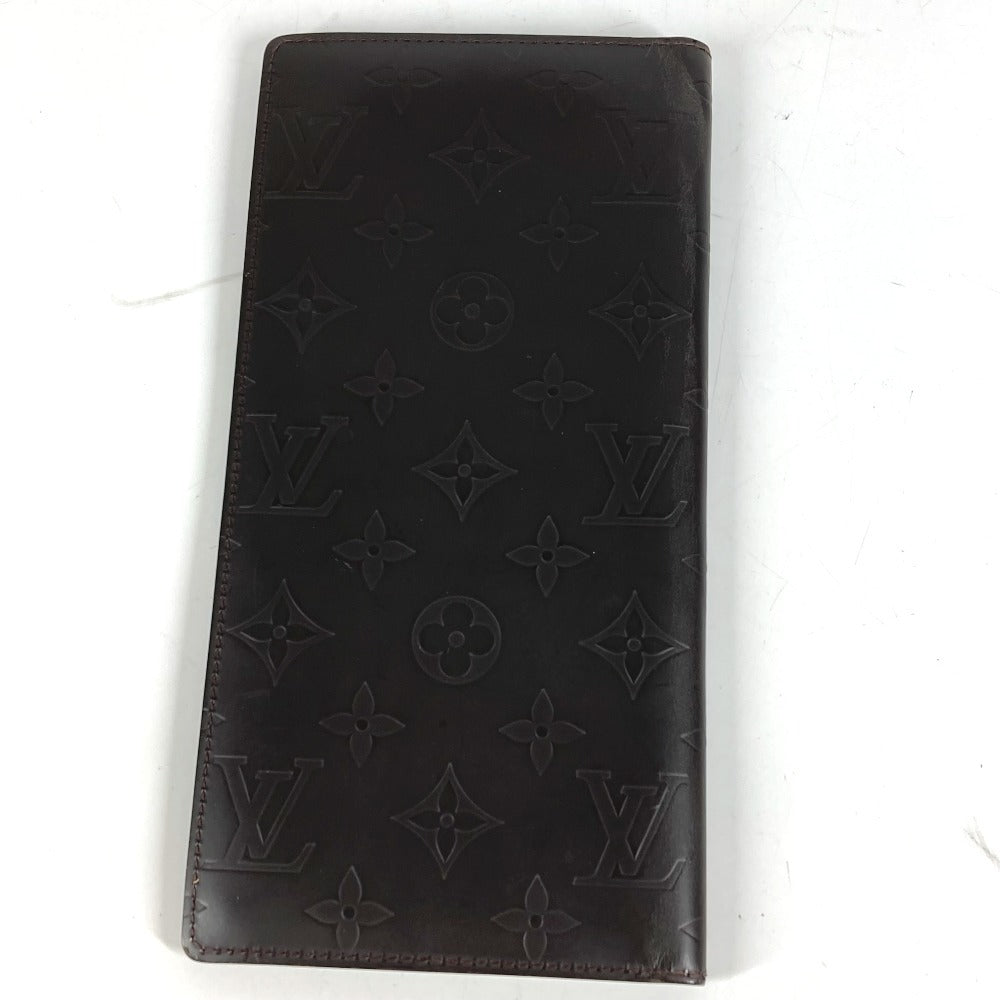 LOUIS VUITTON M66480 Monogram Glace Portefeuille Double Bi-Fold Wallet Long Wallet Monogram Glace Leather Unisex Cafe Brown