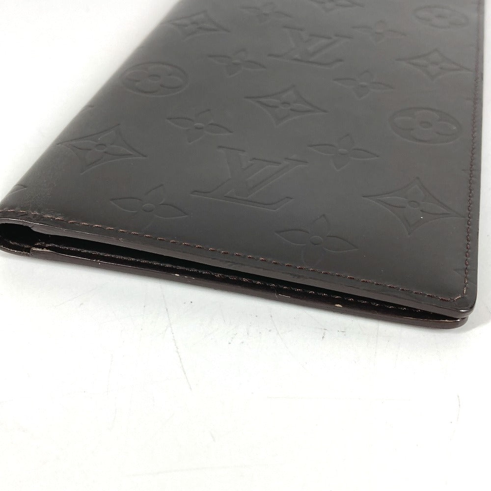 LOUIS VUITTON M66480 Monogram Glace Portefeuille Double Bi-Fold Wallet Long Wallet Monogram Glace Leather Unisex Cafe Brown