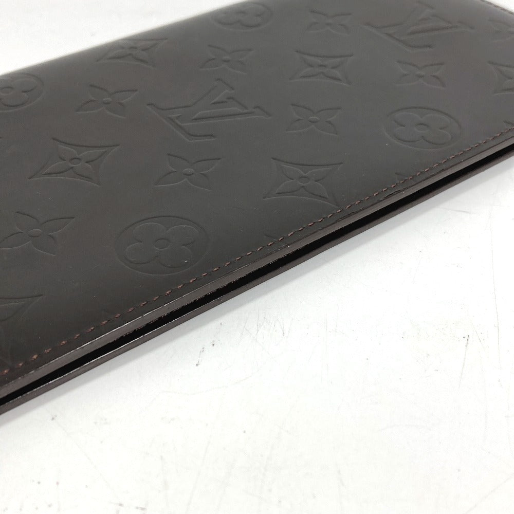 LOUIS VUITTON M66480 Monogram Glace Portefeuille Double Bi-Fold Wallet Long Wallet Monogram Glace Leather Unisex Cafe Brown