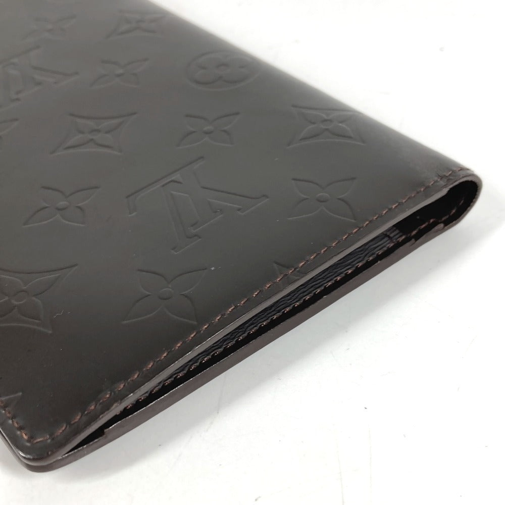 LOUIS VUITTON M66480 Monogram Glace Portefeuille Double Bi-Fold Wallet Long Wallet Monogram Glace Leather Unisex Cafe Brown