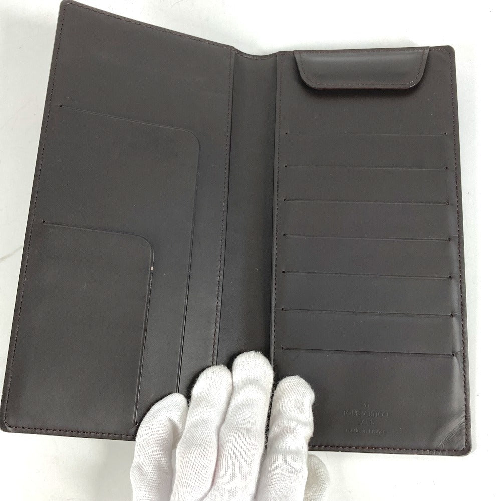 LOUIS VUITTON M66480 Monogram Glace Portefeuille Double Bi-Fold Wallet Long Wallet Monogram Glace Leather Unisex Cafe Brown