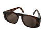CHANEL 01450 Vintage CC Coco Mark Logo Eyeglasses Eyewear Glasses Sunglasses Plastic Women's Brown