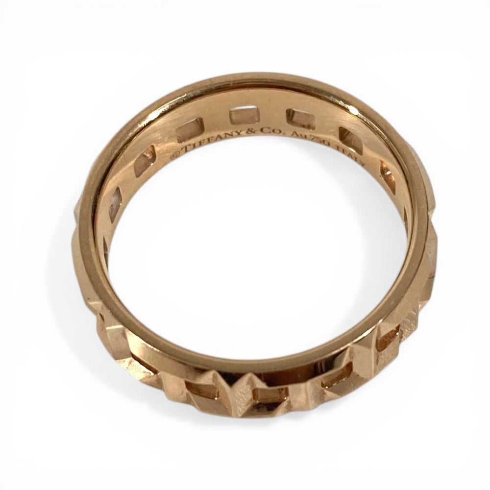TIFFANY&Co. K18 Gold 18K T True Accessories Jewelry Ring Au750 Women's Gold