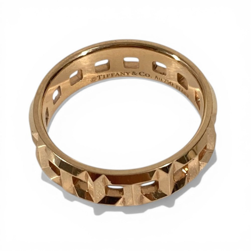 TIFFANY&Co. K18 Gold 18K T True Accessories Jewelry Ring Au750 Women's Gold