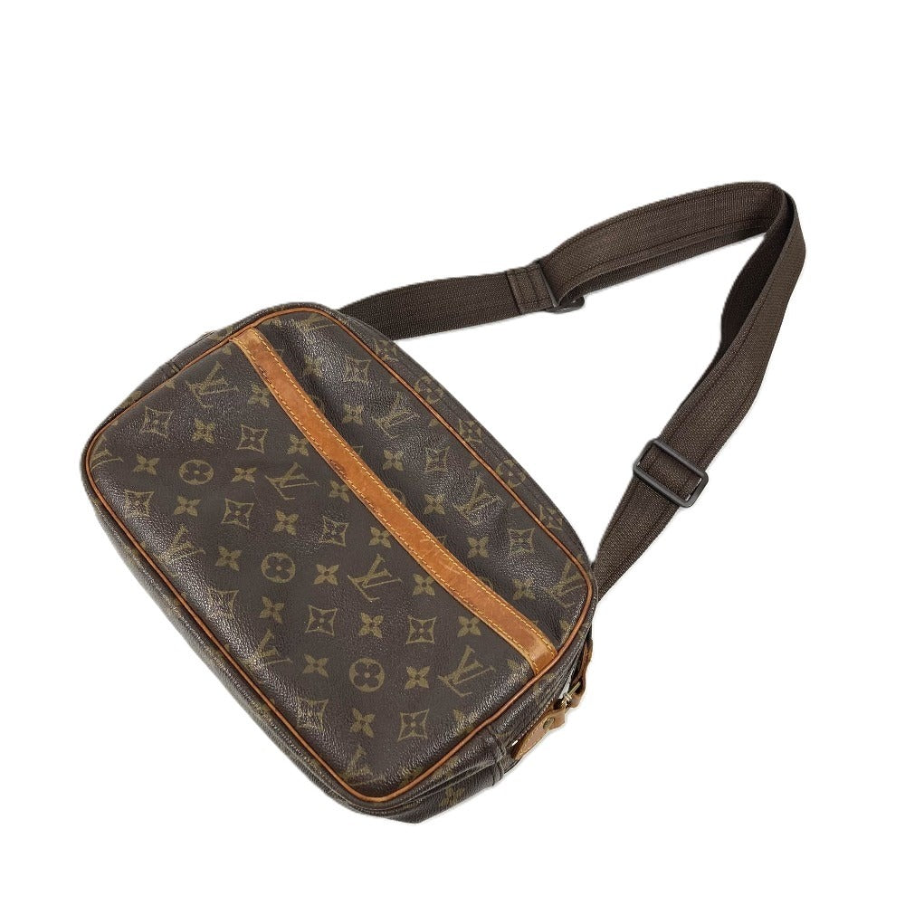 LOUIS VUITTON M45254 モノグラム リポーターPM リポーター PM 斜め掛け カバン ショルダーバッグ モノグラムキャンバス ユニセックス ブラウン