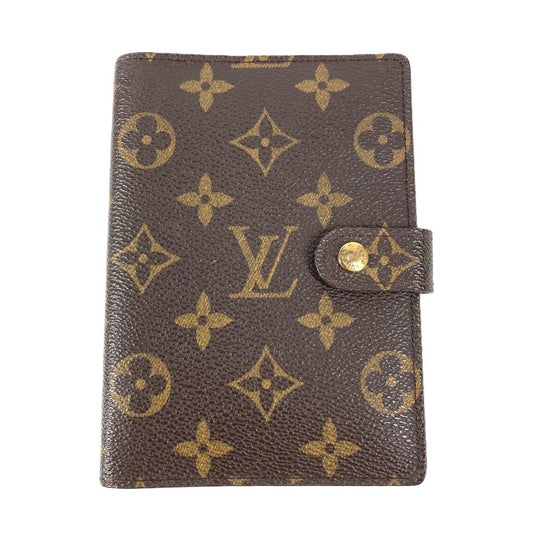 LOUIS VUITTON R20005 モノグラム アジェンダPM アジェンダ PM システム手帳 ステーショナリー 手帳カバー モノグラムキャンバス ユニセックス ブラウン