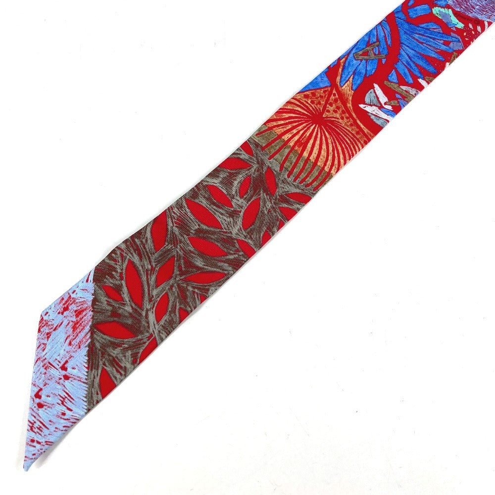 HERMES Twilly Bandeau Scarf Accessory Scarf Silk Women's Red