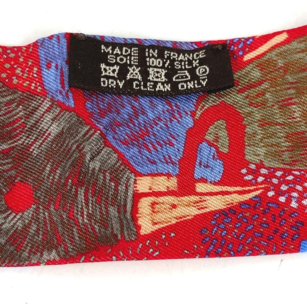 HERMES Twilly Bandeau Scarf Accessory Scarf Silk Women's Red