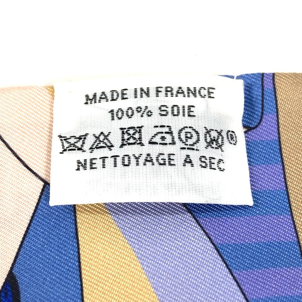 HERMES Twilly Bandeau Scarf Accessory Scarf Silk Women's Blue