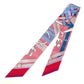 HERMES Twilly Bandeau Scarf Accessory Scarf Silk Women's Red