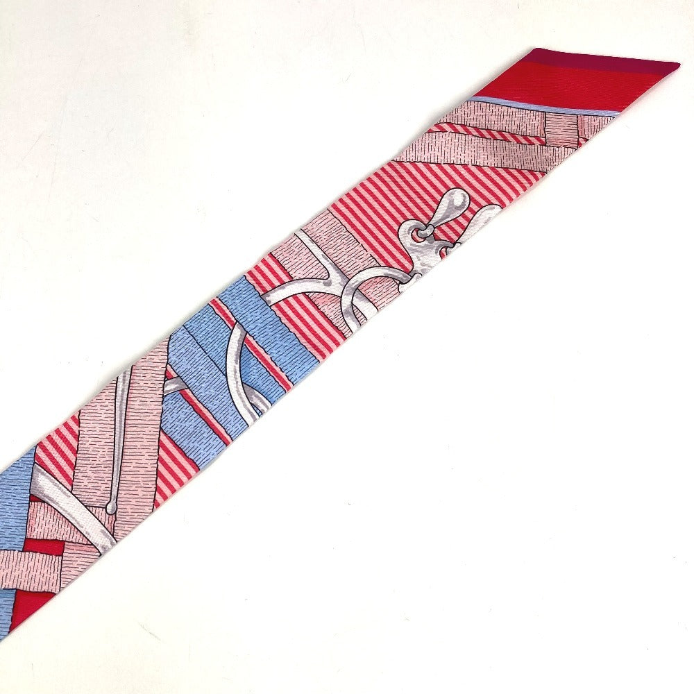 HERMES Twilly Bandeau Scarf Accessory Scarf Silk Women's Red