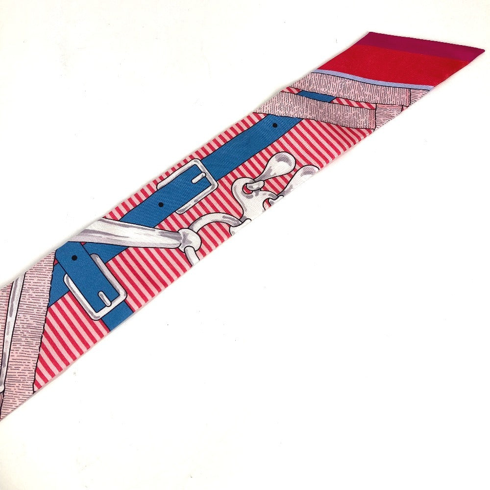 HERMES Twilly Bandeau Scarf Accessory Scarf Silk Women's Red