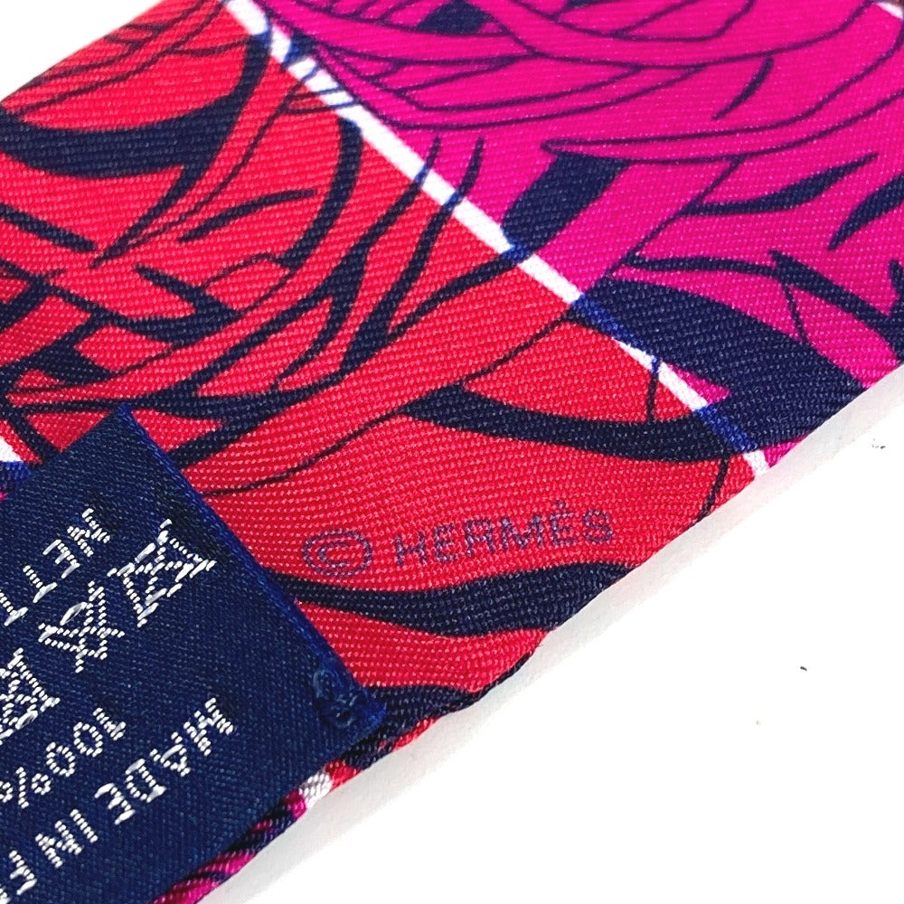 HERMES Jungle Love Twilly Bandeau Scarf Accessory Scarf Silk Women's Multicolor