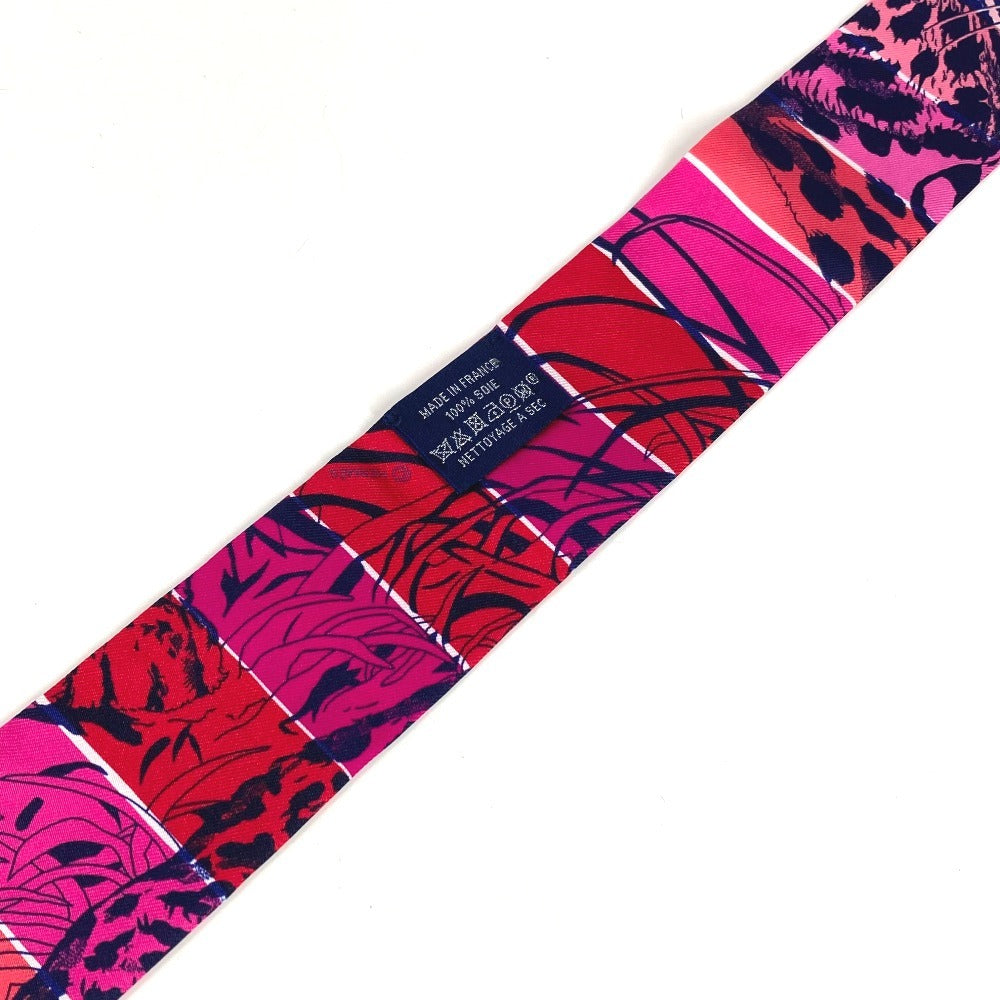 HERMES Jungle Love Twilly Bandeau Scarf Accessory Scarf Silk Women's Multicolor