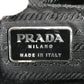 PRADA Triangle Logo Plate Shoulder Bag Tote Bag Nylon Unisex Khaki