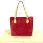 LOUIS VUITTON M91092 モノグラムヴェルニ ヒューストン 肩掛け カバン トートバッグ ショルダーバッグ モノグラムヴェルニキャンバス ユニセックス ルージュ ヒューストン