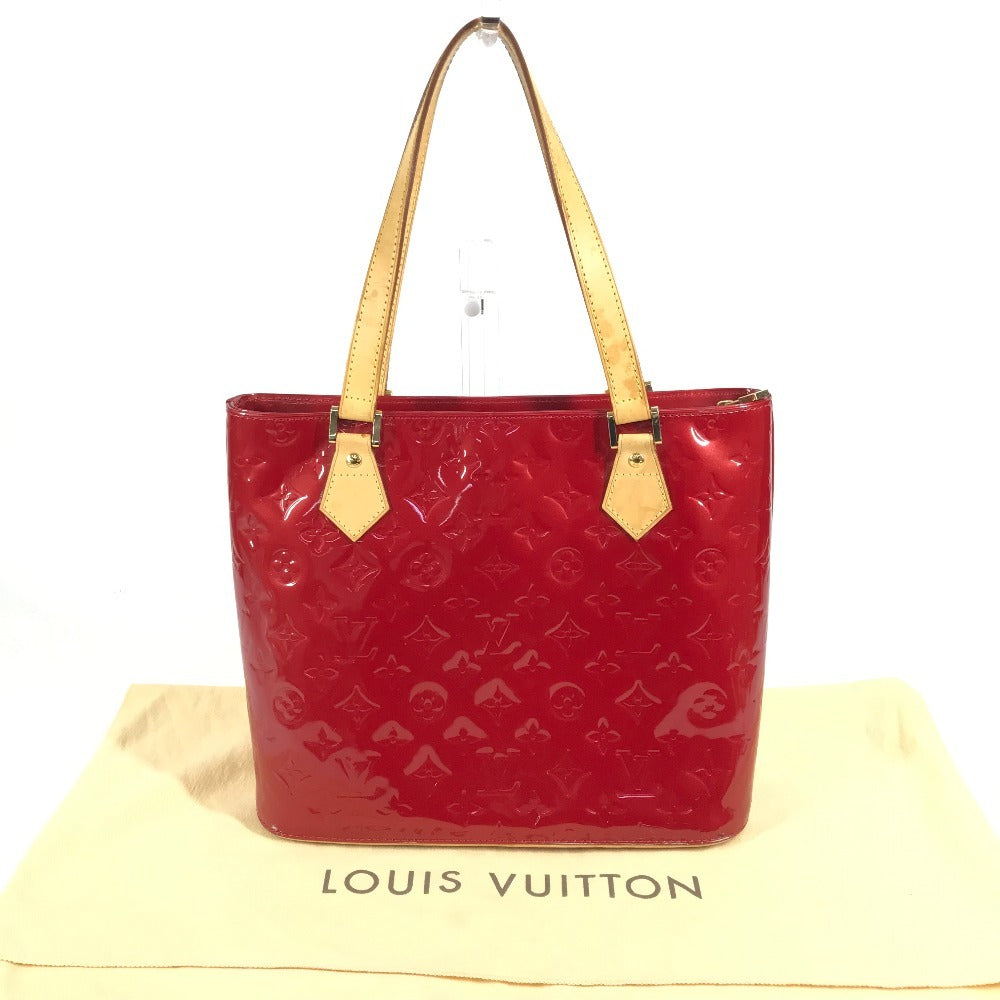 LOUIS VUITTON M91092 モノグラムヴェルニ ヒューストン 肩掛け カバン トートバッグ ショルダーバッグ モノグラムヴェルニキャンバス ユニセックス ルージュ ヒューストン