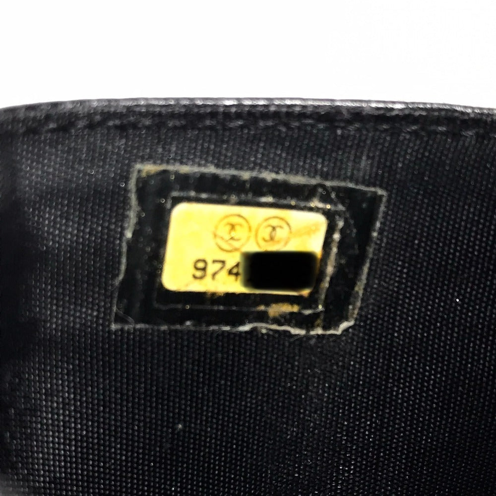 CHANEL A13511 CC Coco Mark Logo Cigarette Case Pouch, Small Item Case, Caviar Leather, Unisex, Black