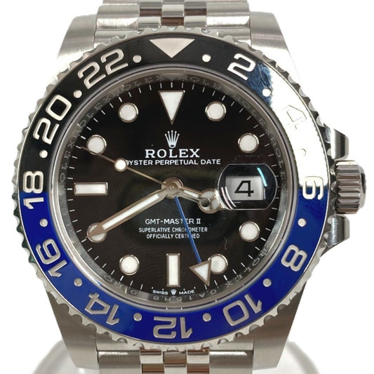 ROLEX 126710BLNR Jubilee Bracelet GMT-Master II Men's Watch SS Men's Black