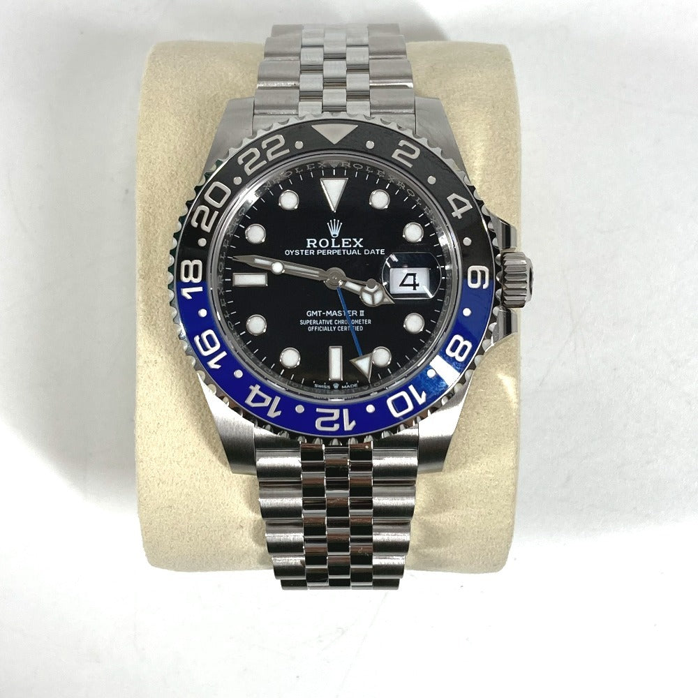 ROLEX 126710BLNR Jubilee Bracelet GMT-Master II Men's Watch SS Men's Black